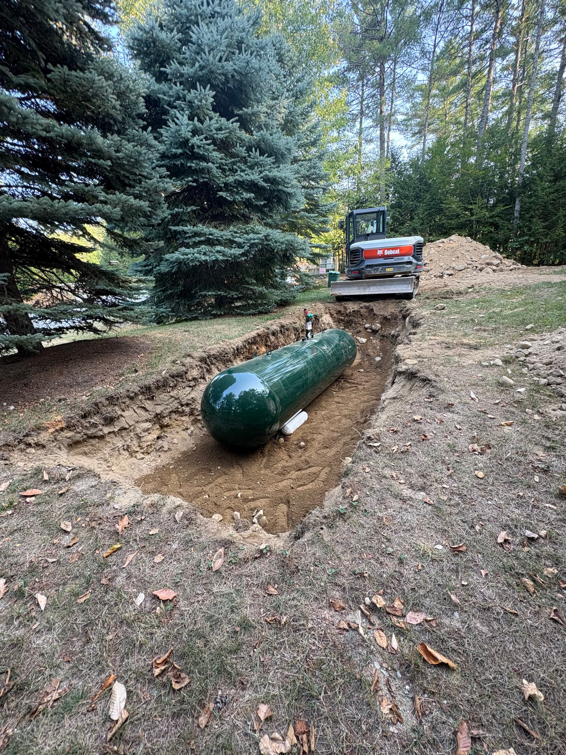 Gallery photos for Underground Propane Tank Installation Done Right in North Conway: Image #1