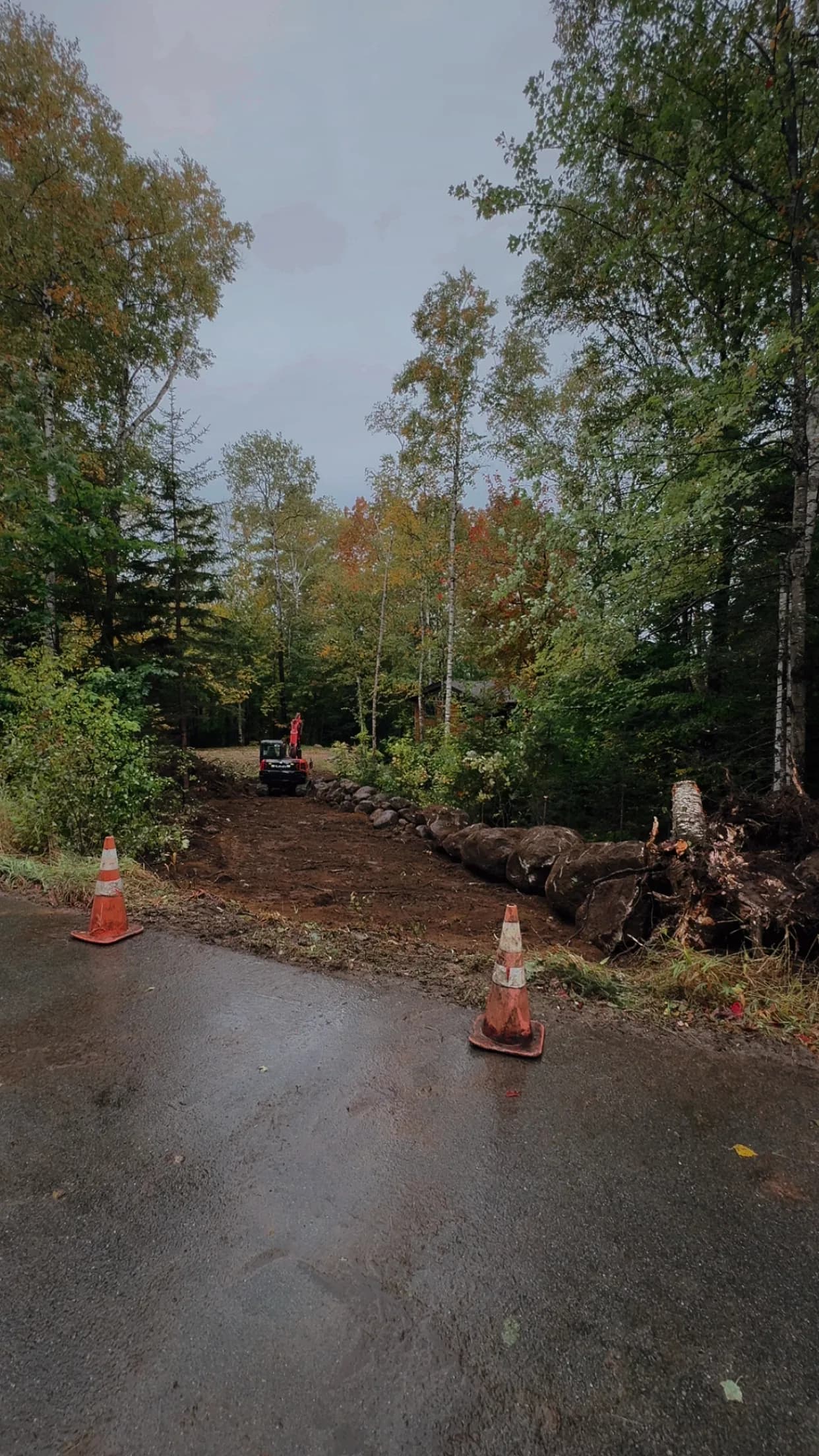 Driveway Construction and Culvert Install in Jackson NH image