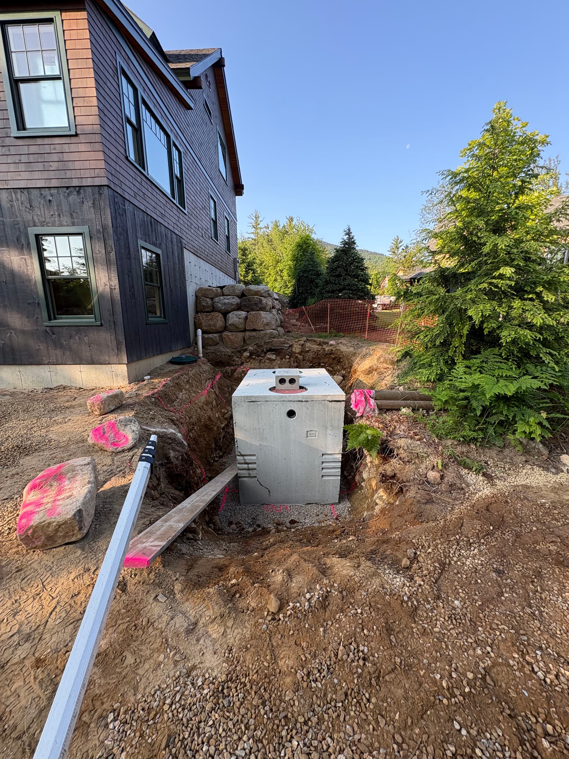 Gallery photos for New Septic Tank Installation at Bearfoot Creek in Bartlett NH: Image #1