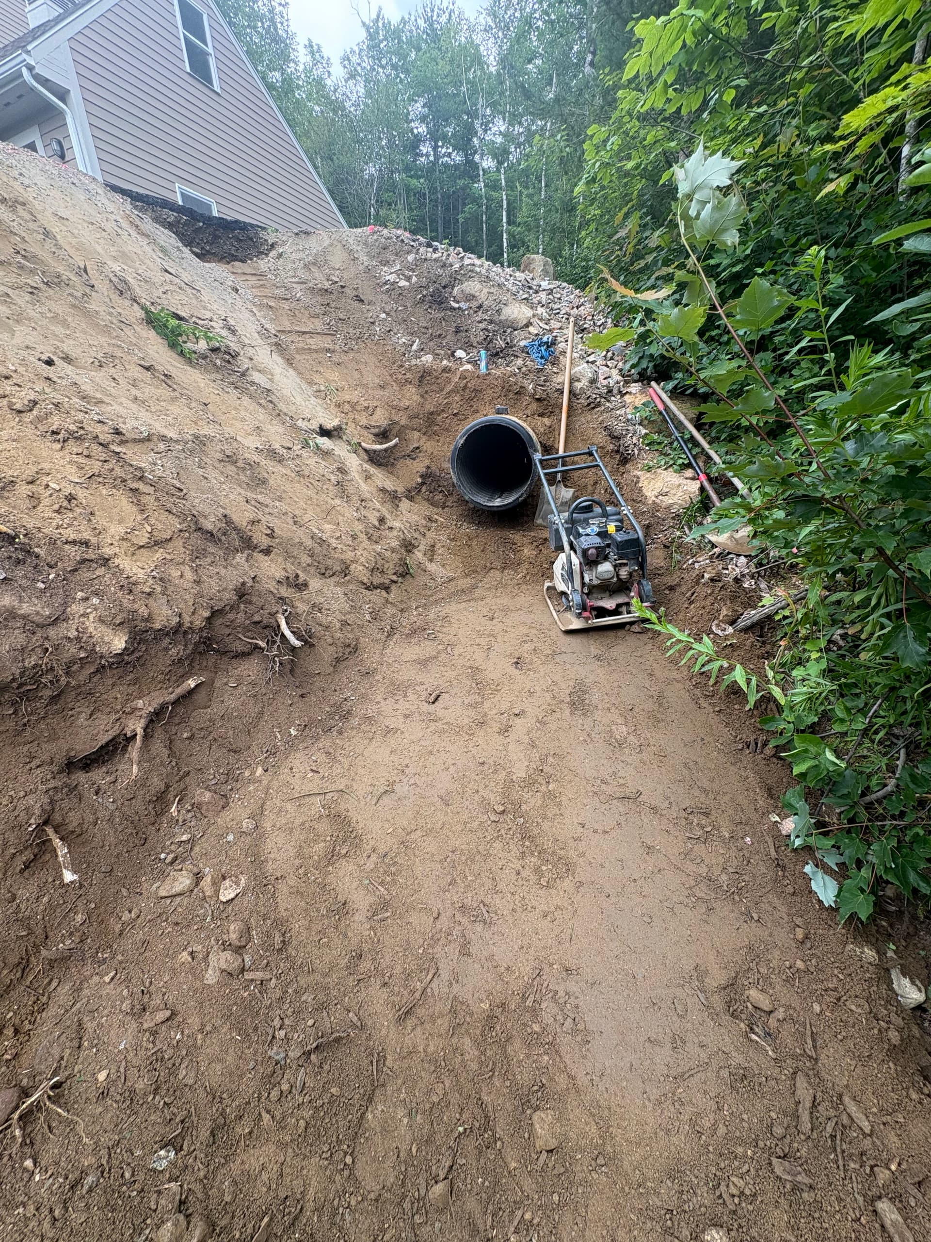 Gallery photos for Failed Stormwater Drain Line Repair and Erosion Control in Jackson: Image #2