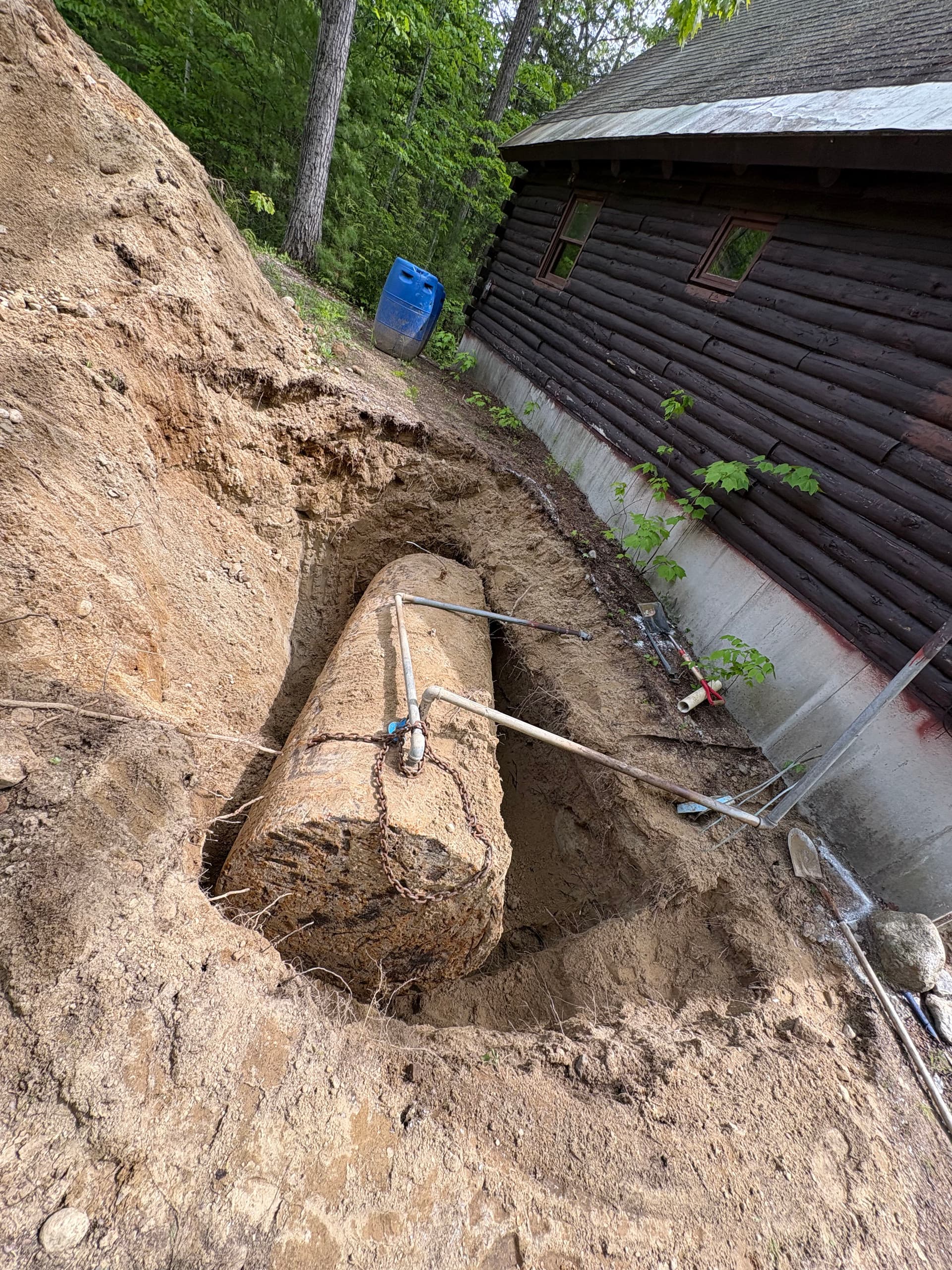 Gallery photos for Underground Heating Oil Tank Removal at a NH Lakefront Property: Image #1