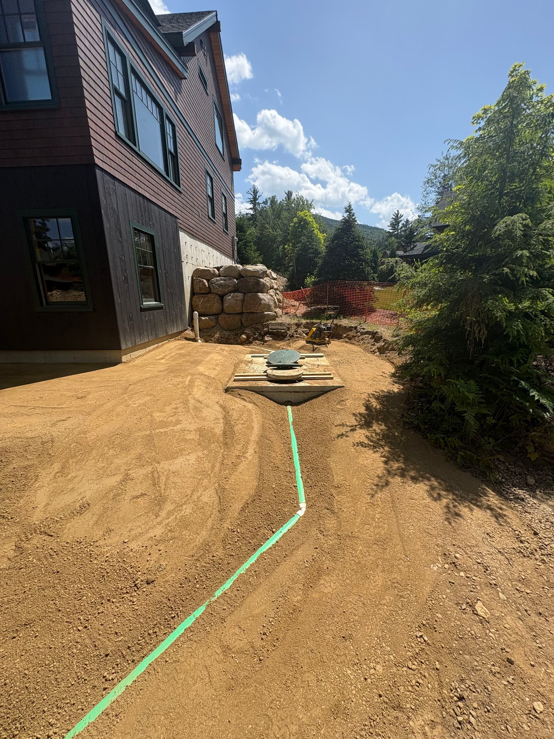 Gallery photos for New Septic Tank Installation at Bearfoot Creek in Bartlett NH: Image #2